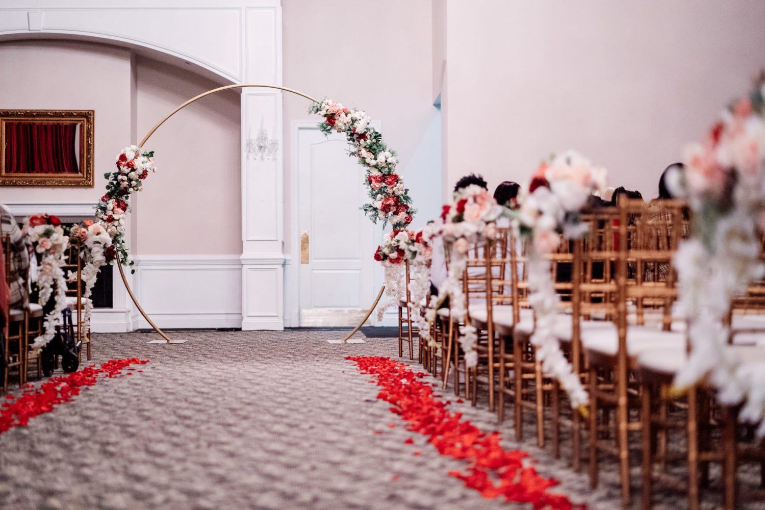 foxchase manor indoor wedding ceremony
