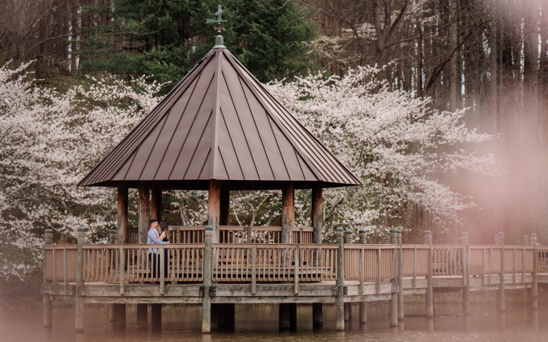 Meadowlark Botanical Gardens Engagement Photos