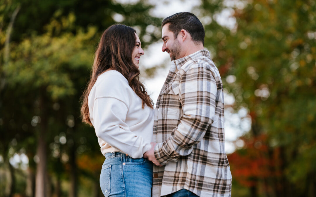 Morven Park Engagement Session With Autumn Foliage