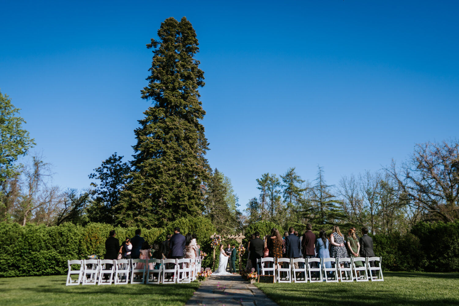american wedding ceremony at rust manor house in leesburg virginia
