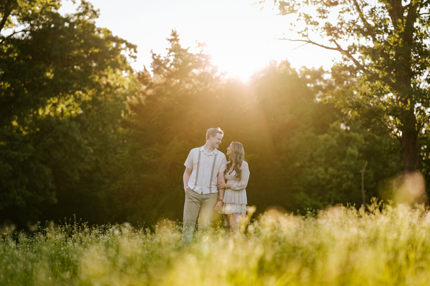 manassas battlefield park sunset engagement session