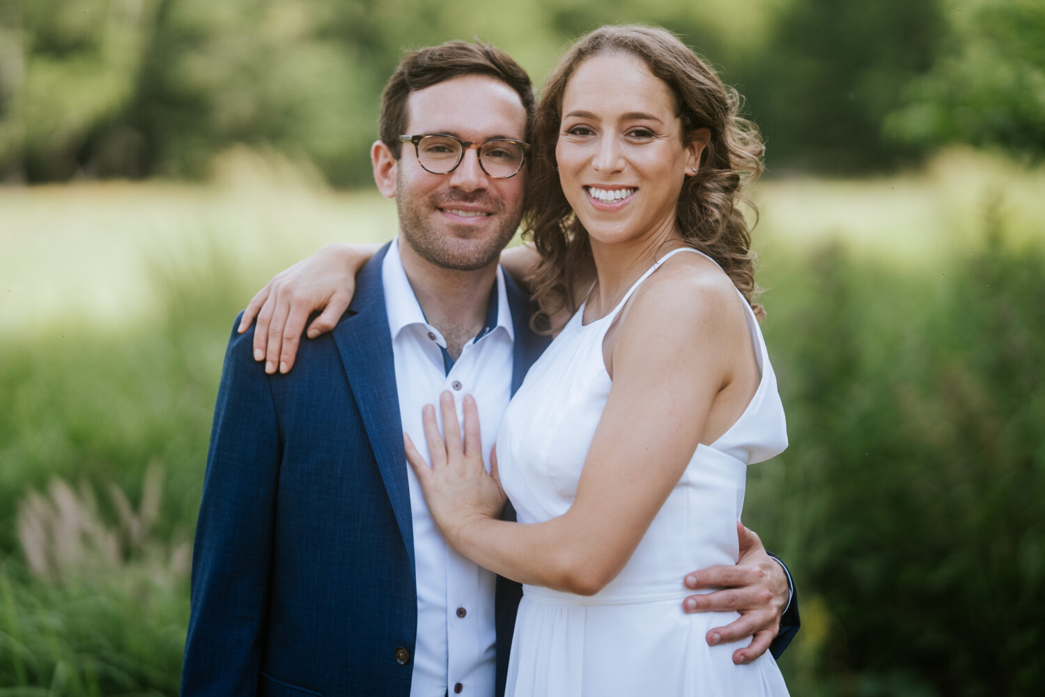 bride and groom portrait