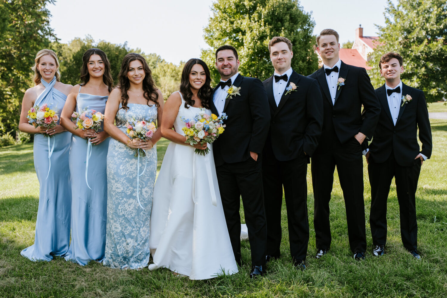 wedding party group photo