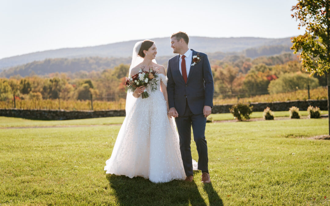 Kalero Vineyard Wedding with Perfect Fall Foliage