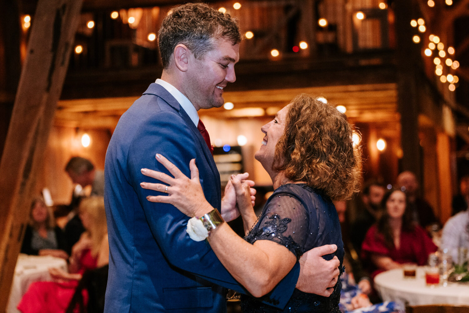 groom dancing with his mother on his wedding day