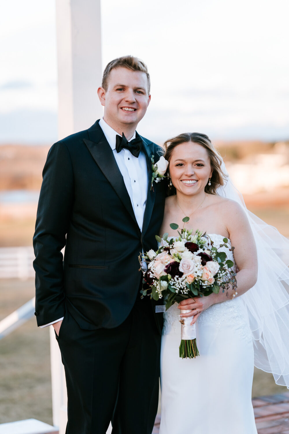 bride and groom portrait