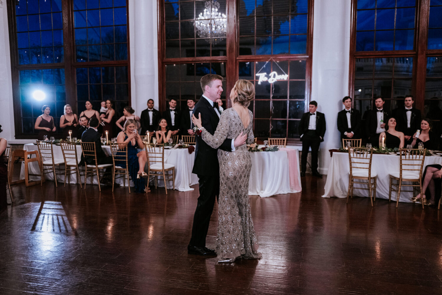 mother and son dance