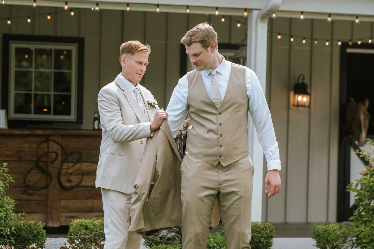 groom getting ready shadow creek virginia wedding