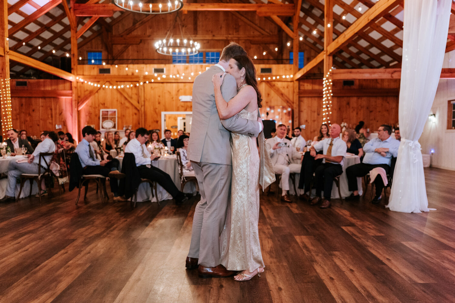 groom dancing with his mother on his wedding day