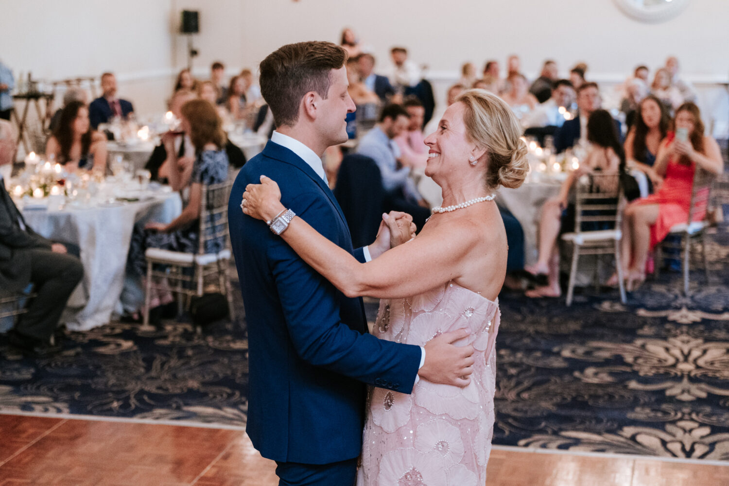 groom dancing with his mother on his wedding day