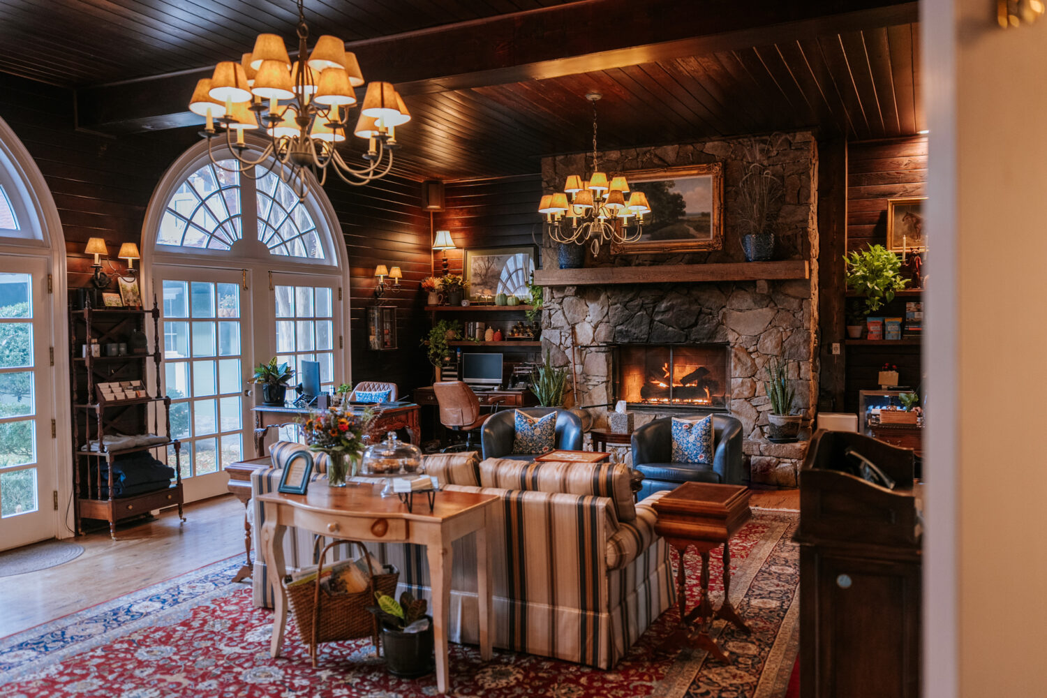 Interior view of Goodstone Inn wedding venue with elegant decor